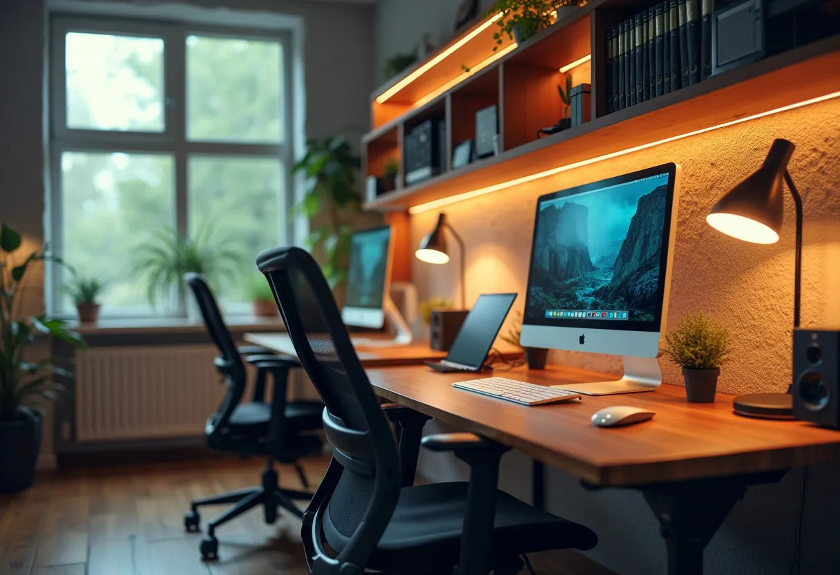 bureau pour deux personnes